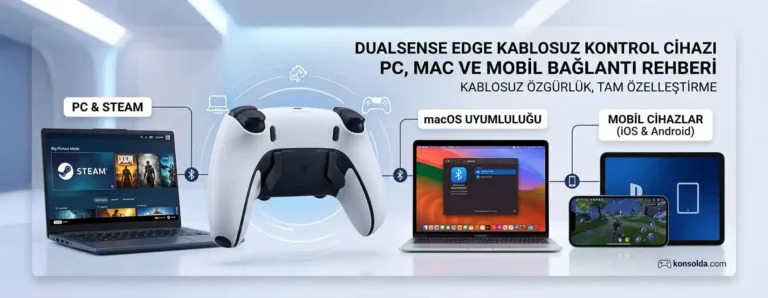DualSense Edge PC, Mac ve Mobil Bağlantısı
