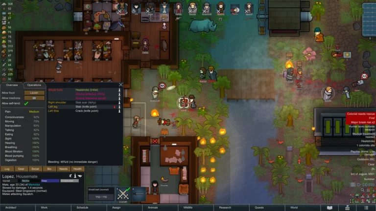 RimWorld oyun içi görüntü 1